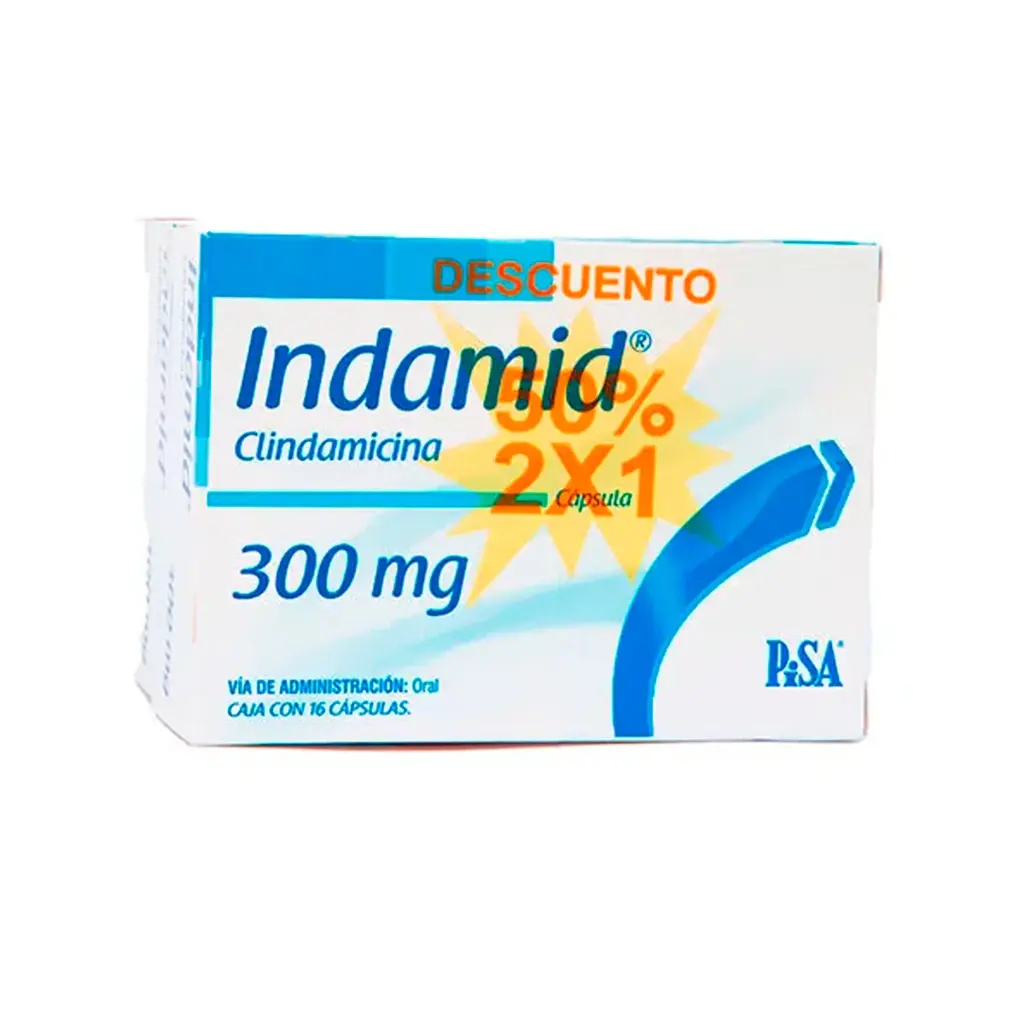 Indamid 300 Mg 16 Cápsulas 2X1