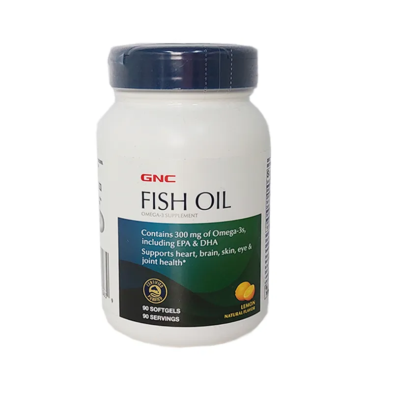 Gnc Fish Oil Omega 3 - Frasco De 90 Cápsulas
