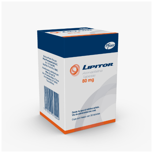 Lipitor 80 Mg 30 Tabletas