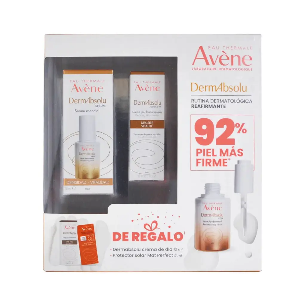 Avene Dermabsolu Suero 30Ml + Dermabsolu Crema De Día 10Ml + Protector Solar Mat