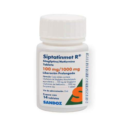 Siptatinmet R 100/1000 Mg 14Tabletas 