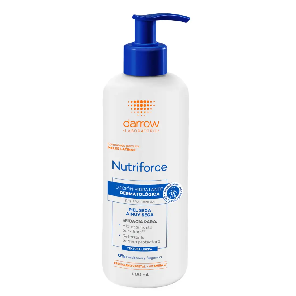 Nutriforce Darrow Loción Hidratante Sin Fragancia 400 Ml 