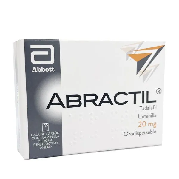 Abractil Tadafil Laminilla 20 Mg Orodispersable