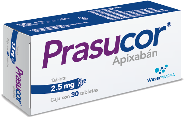 Prasucor 2.5 Mg 30 Tabletas