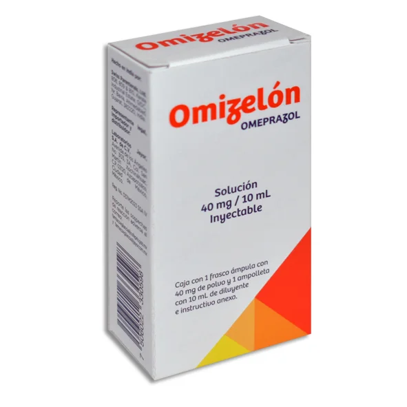 Omeprazol 40 Mg Solución Inyectable 10 Ml 