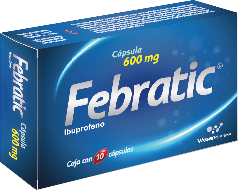 Febratic 600 Mg 10 Capsulas