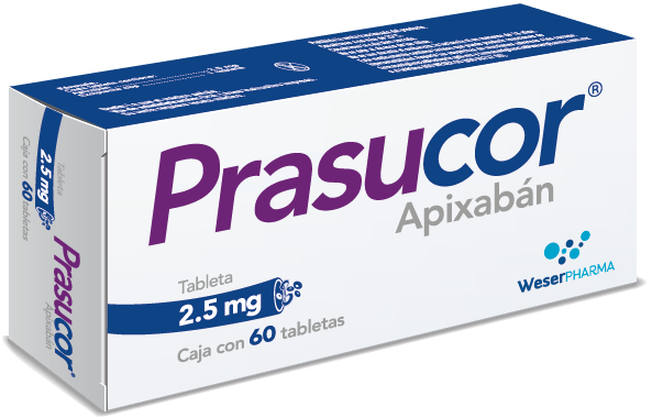 Prasucor 2.5 Mg 60 Tabletas 