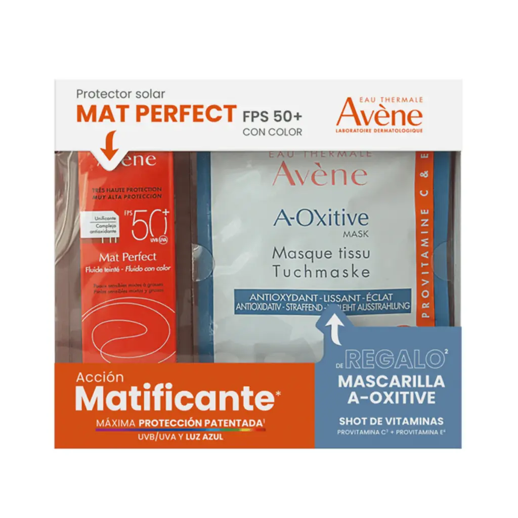 Kit Avene Matificante + Mascarilla A-Oxitive