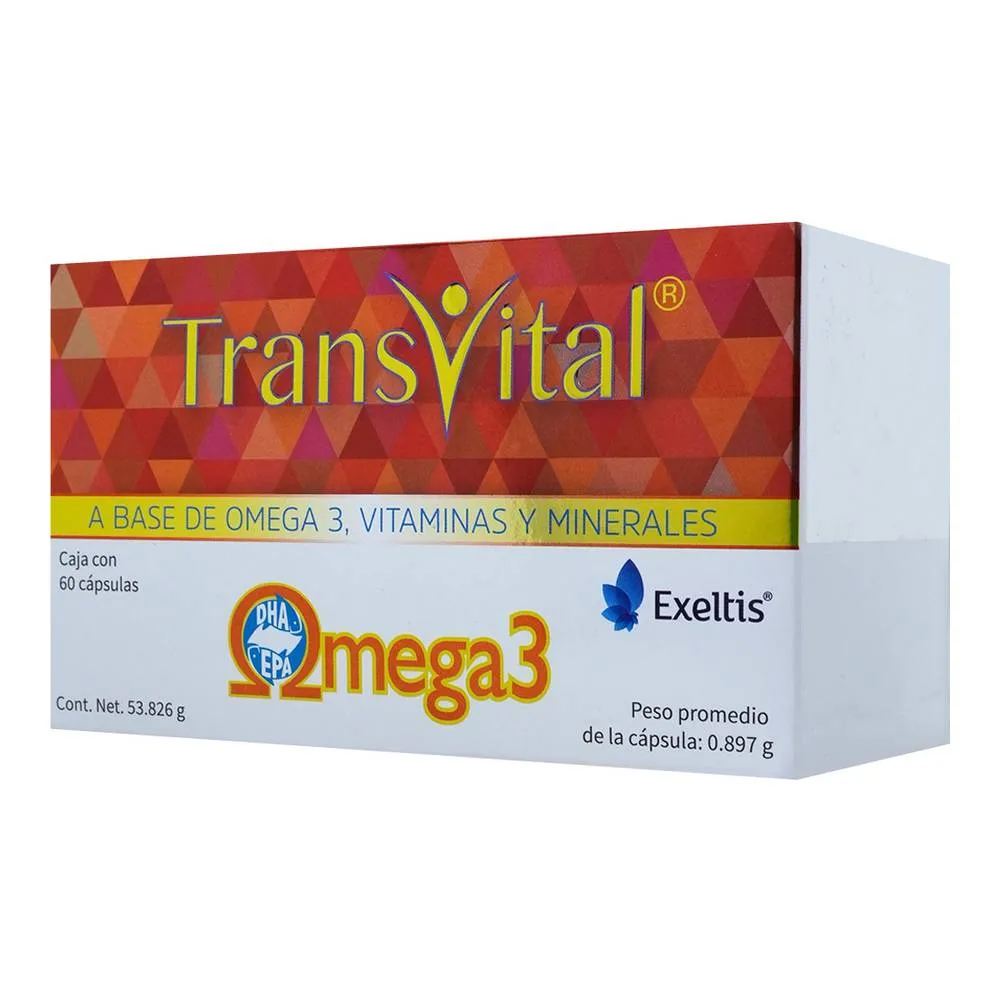[7502235760016] Transvital Suplemento Alimenticio 53.826 G 60 Cápsulas 