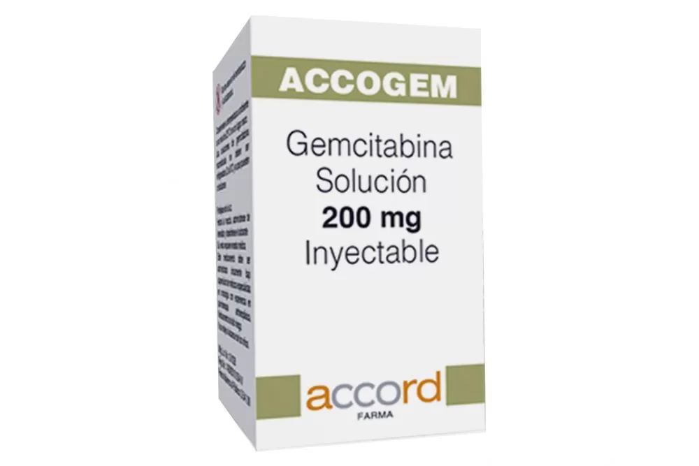 Accogem (Gemcitabina) 200 Mg / 5 Ml Caja Con 1 Frasco Ámpula Con 5 Ml