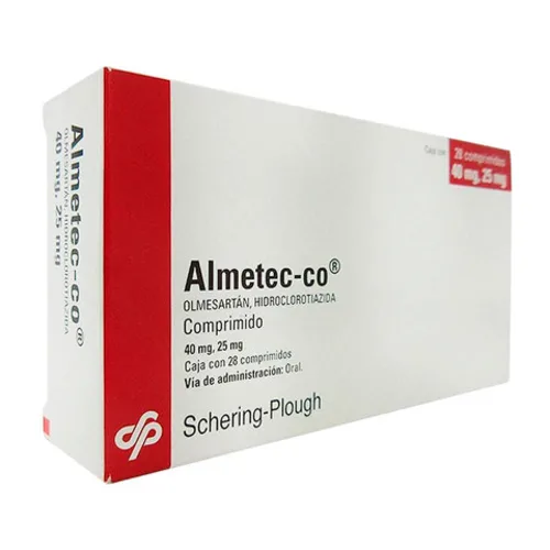 Almetec Co 40/25 Mg Caja Con 28 Tabletas 