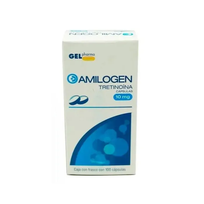 Amilogen (Tretinoína) 10 Mg Caja Con 100 Cápsulas