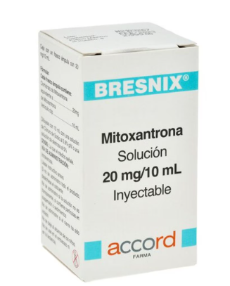 Bresnix (Mitoxantrona) 20 Mg / 10 Ml Caja Con 1 Frasco Ámpula Con 10 Ml