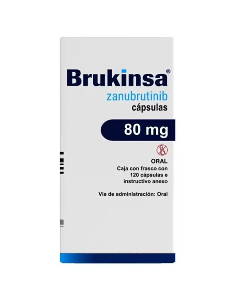 Brukinsa (Zanubrutinib) 80 Mg Caja Con Frasco Con 120 Cápsulas