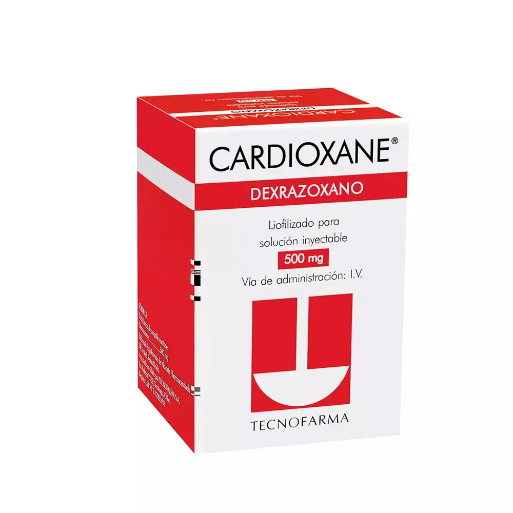 Cardioxane 500 Mg Solución Inyectable 1 Frasco Ámpula 