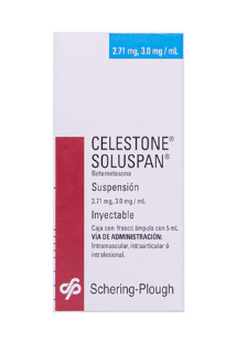 Celestone Soluspan 3 Mg Solución Inyectable Frasco Ámpula 5 Ml