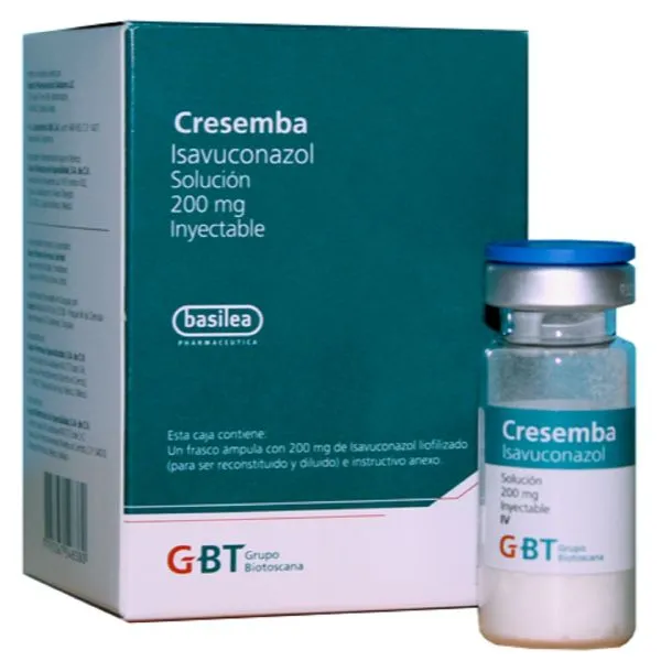 Cresemba (Isavuconazol) 200 Mg Caja Con Un Frasco Ámpula Con 200 Mg 