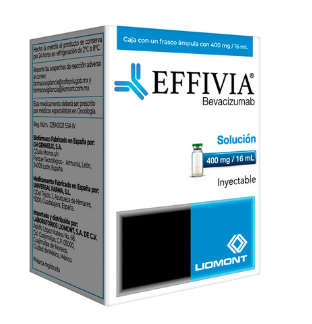 Effivia (Bevacizumab) 400 Mg / 16 Ml Caja Con Un Frasco Ámpula Con 400 Mg / 16 Ml