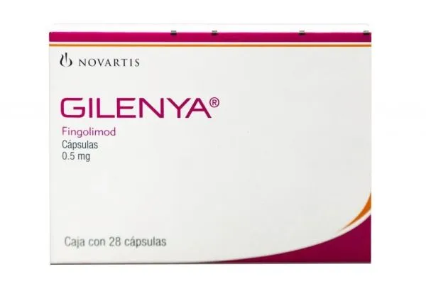 Gilenya (Fingolimod) 0.25 Mg Caja Con 28 Cápsulas