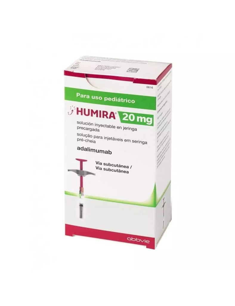 Humira Adalimumab 20 Mg Solución Inyectable 0.2 Ml Jeringa Prellenada 