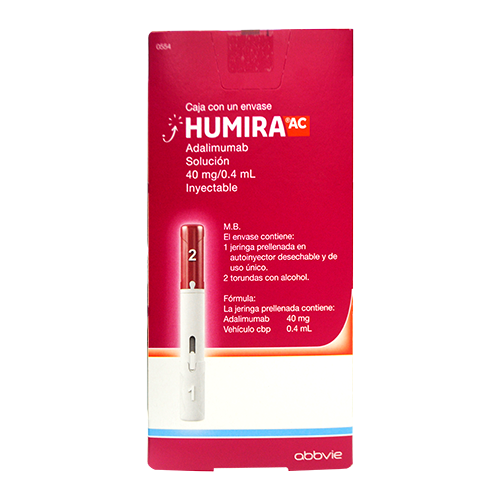 Humira Adalimumab Solución 40 Mg 0.4 Ml Inyectable 