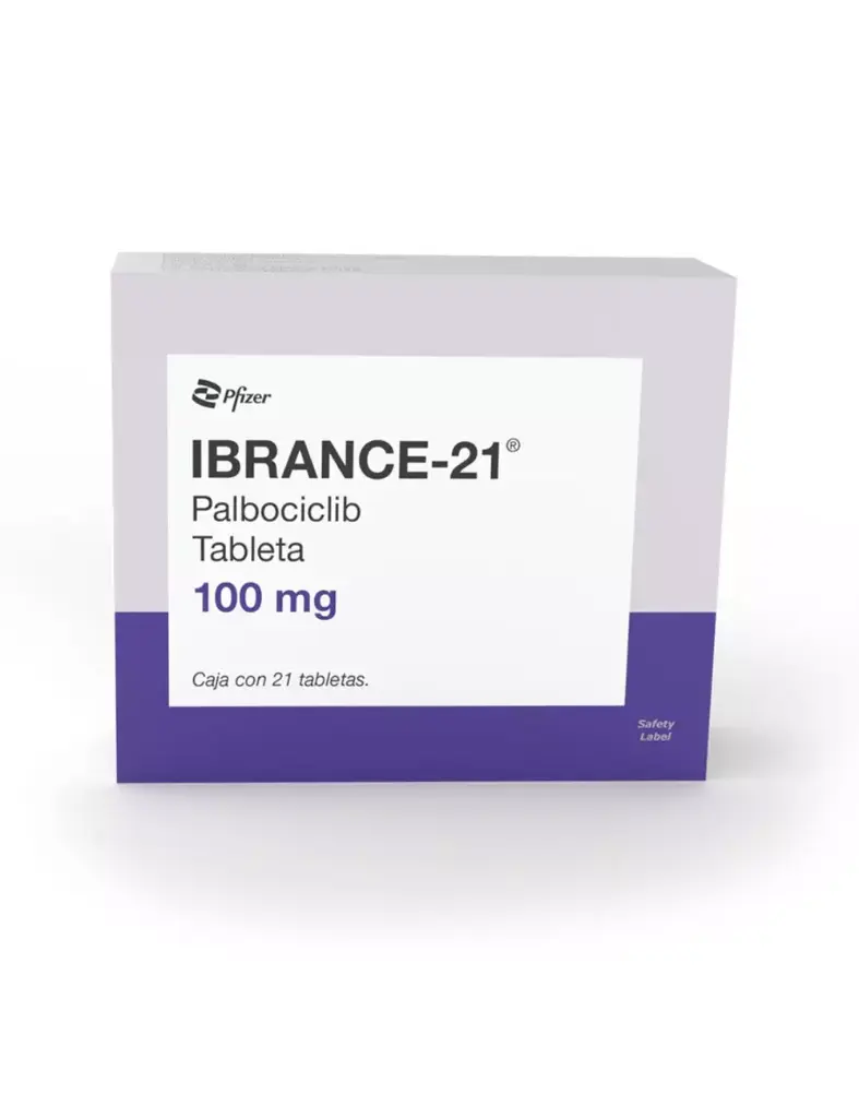 Ibrance-21 (Palbociclib) 100 Mg Caja Con 21 Tabletas