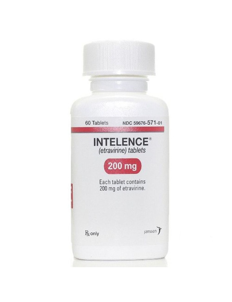 Intelence 200 Mg Frasco 60 Tabletas 