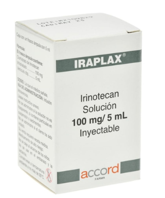 Iraplax (Irinotecan) 100 Mg / 5 Ml Caja Con 1 Frasco Ámpula Con 5 Ml