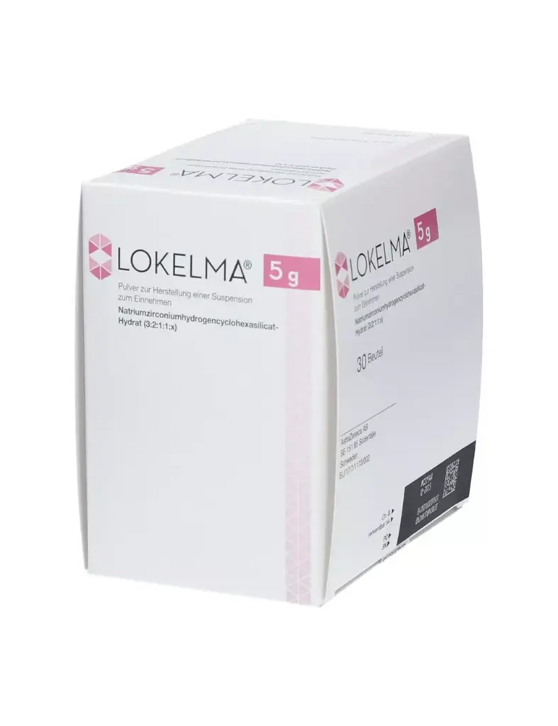 Lokelma Polvo Para Suspensión Caja Con 30 Sobres De 5 G 