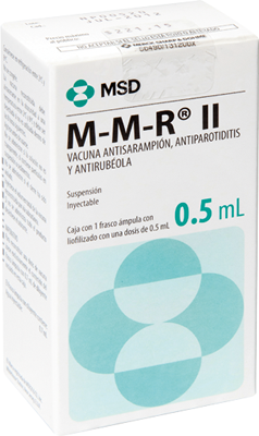 Mmr Ii Suspensión Inyectable Frasco Ámpula 0.5 Ml