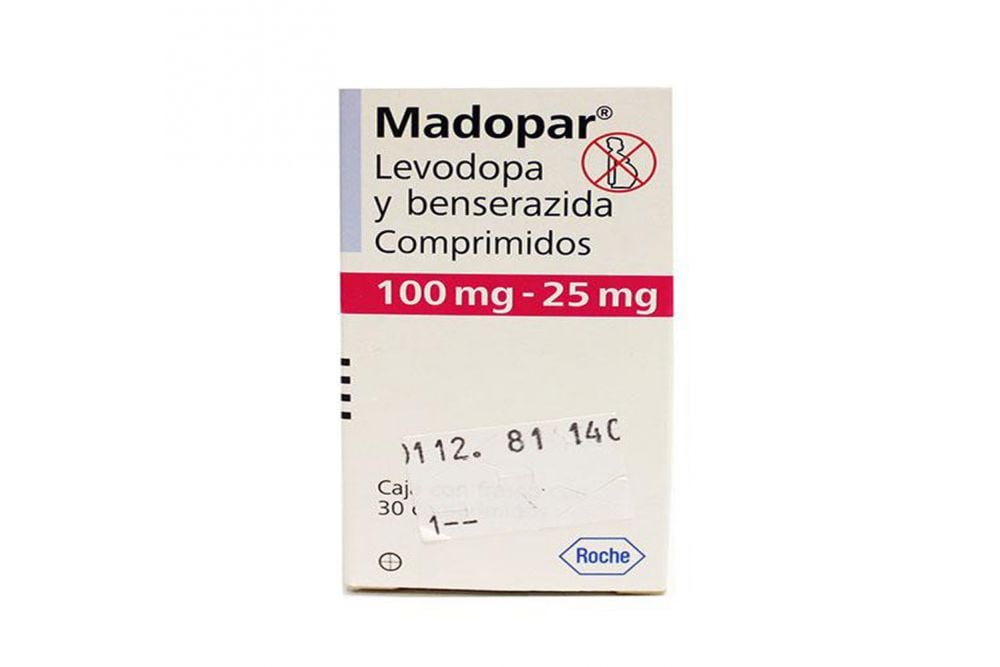 Madopar 100 Mg / 25 Mg Caja Con 30 Comprimidos