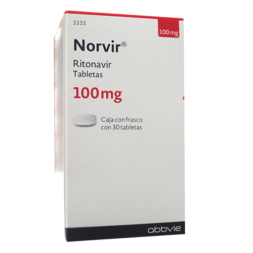 Norvir (Ritonavir) 100 Mg Caja Con Frasco Con 30 Tabletas