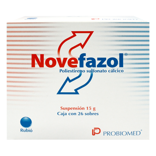 Novefazol (Poliestireno Sulfonato Cálcico) 15 G Caja Con 26 Sobres