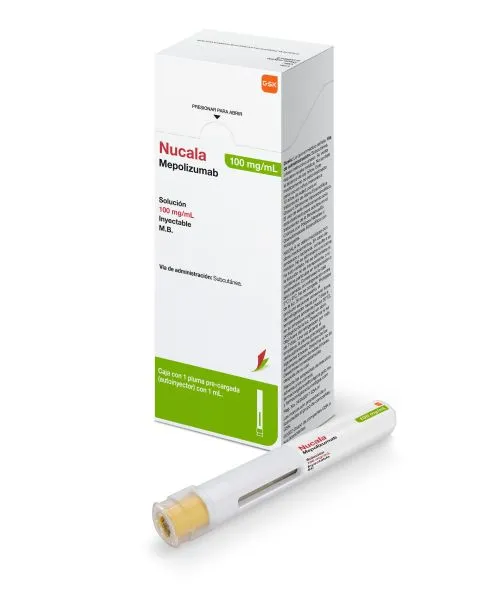 Nucala (Mepolizumab) 100 Mg Caja Con 1 Pluma Pre-Cargada (Autoinyector) Con 1 Ml