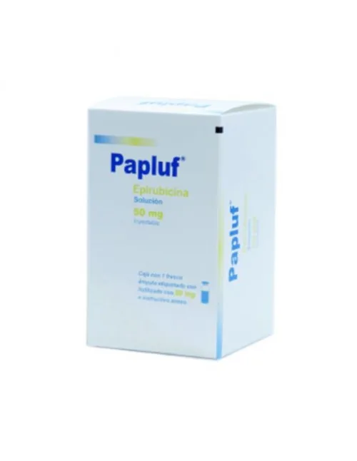 Papluf (Epirubicina) 50 Mg Frasco Ámpula Con Liofilizado Con 50 Mg