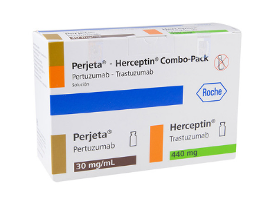 Perjeta Herceptin Combo-Pack (Pertuzumab Trastuzumab) 30 Mg / 1 Ml - 440 Mg Caja Con 2 Frascos Ámpula