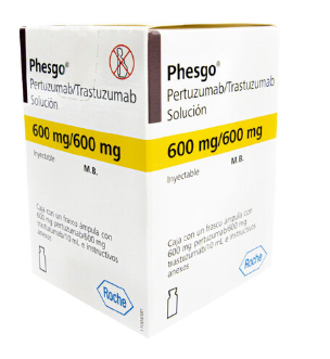 Phesgo (Pertuzumab Trastuzumab) 600 Mg/600 Mg Caja Con Un Frasco Ámpula Con 600 Mg Pertuzumab/600 Mg Trastuzumab/10 Ml