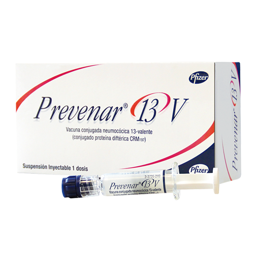 Prevenar 13 V (Vacuna Antineumocóccica Conjugada) 0.5 Ml Caja Con Una Jeringa Prellenada Con 0.5 Ml