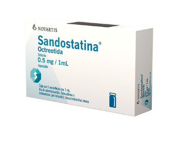 Sandostatina (Octreotida) 0.5 Mg / 1 Ml Caja Con 5 Ampolletas Con 1 Ml