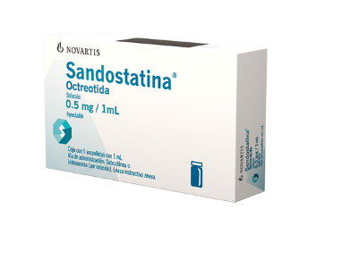 Sandostatina 0.5 Mg Solución Inyectable 5 Ampolletas 1 Ml 
