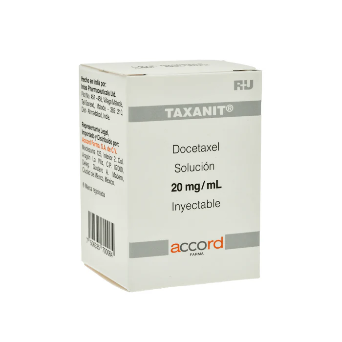 Taxanit Rtu (Docetaxel) 20 Mg / 1 Ml Caja Con 1 Frasco Ámpula Con 1 Ml