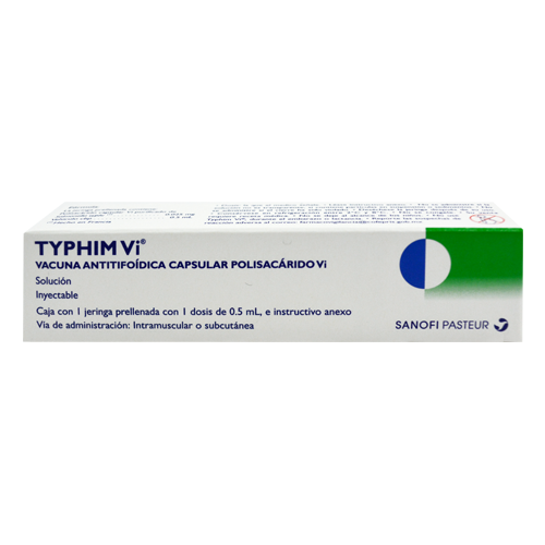 Typhim Vi 0.025 Mg / 0.5 Ml Caja Con 1 Jeringa Prellenada