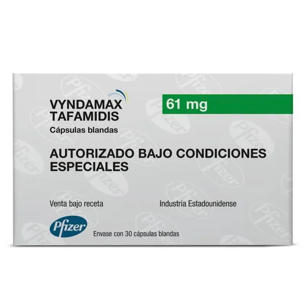 Vyndamax (Tafamidis) 61 Mg Envase Con 30 Cápsulas Blandas