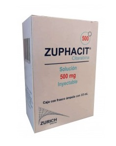 Zuphacit (Citarabina) 500 Mg / 10 Ml Caja Con Un Frasco Ámpula Con 10 Ml