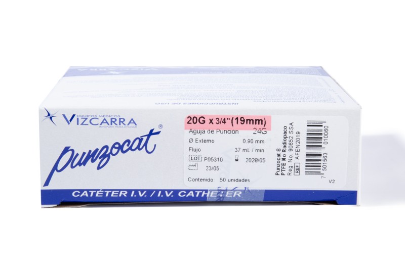 Cateter Punzocat N°20 Rosa Caja C 50 C210-278