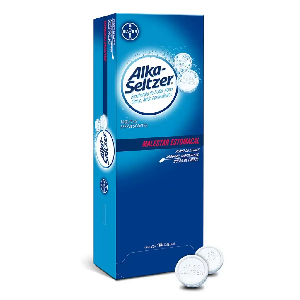 Alka-Seltzer Tabletas Efervescentes Caja Con 100 Tabletas + Alka-Seltzer Boost Caja Con 10 Tabletas Efervescentes