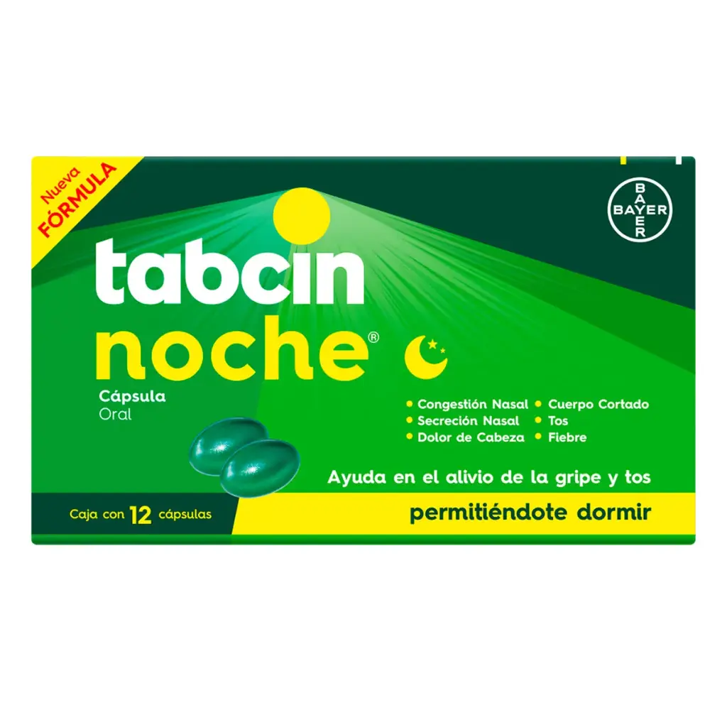 Tabcin Pods Noche Caja Con 12 Cápsulas 