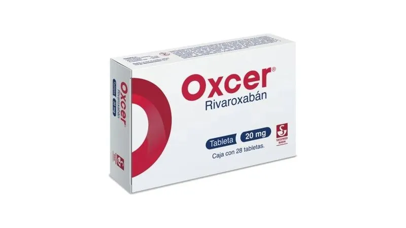 Oxcer Rivaroxabán 15 Mg Caja Con 28 Tabletas 