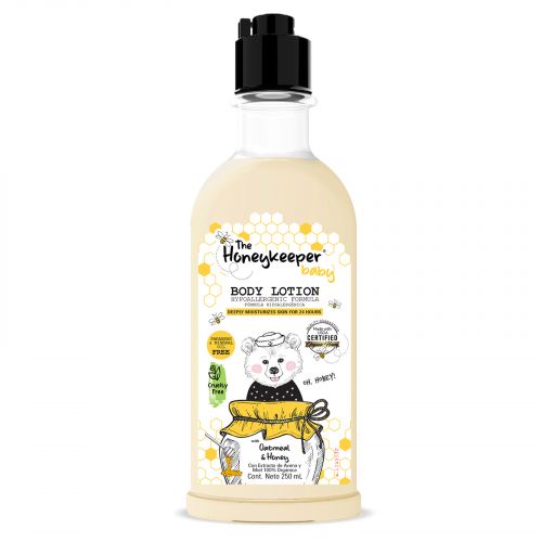 Crema Corporal Para Bebé The Honeykeeper Miel Y Avena 250 Ml 