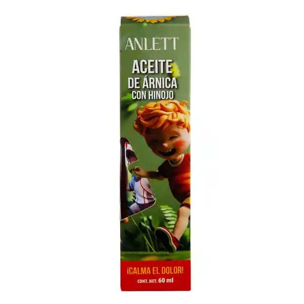 Aceite De Árnica Anlett Con Hinojo Y Salicilato De Metilo 70 Ml